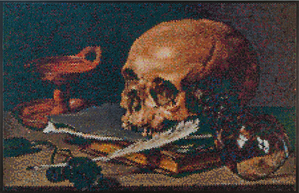 Still Life with a Skull and a Writing Quill (Injection) by Bradley Hart Studio Inc