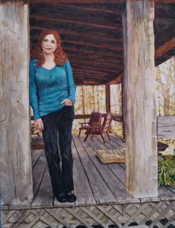 Leanne on the Porch by Leanne Marchand