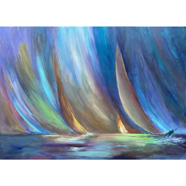 Stormy sailing dream by Tamas Erdodi