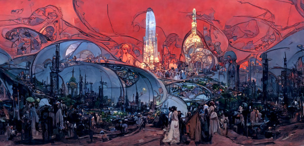 Utopian City at the End of Day by Mark Mrohs