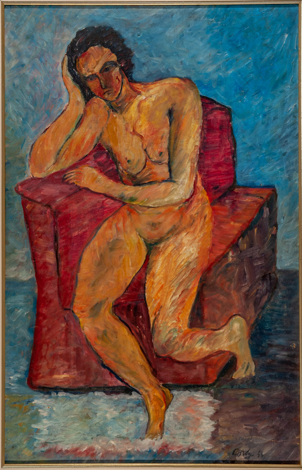 Nudo seduto / Nudo sul divano rosso by Jean Corty (1907-1946), Image 2.