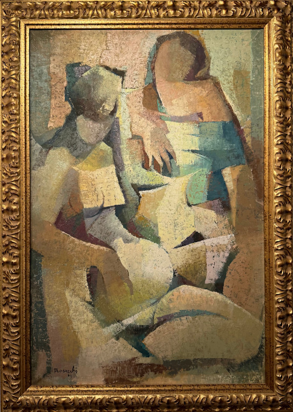 Figure cubiste by Paolo Frosecchi (1924-1991)