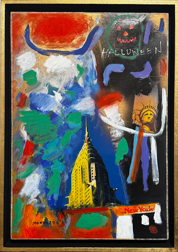 New York - Halloween by Giuseppe Monguzzi (1939)