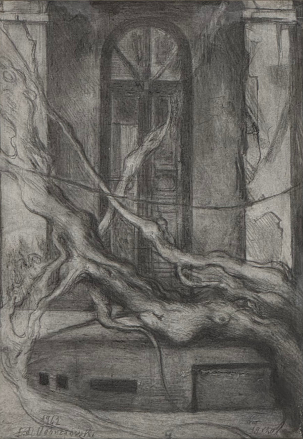 Palazzo abbandonato di Barcola by Edmondo Dobrzanski (1914-1997), Image 1.