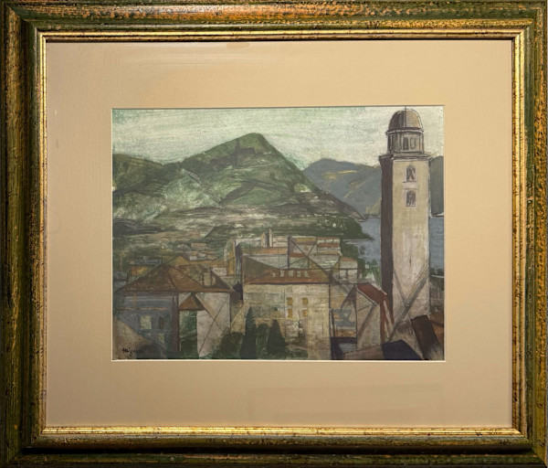 Senza titolo (Veduta di Lugano) by Antonio Mignozzi (1942), Image 1.