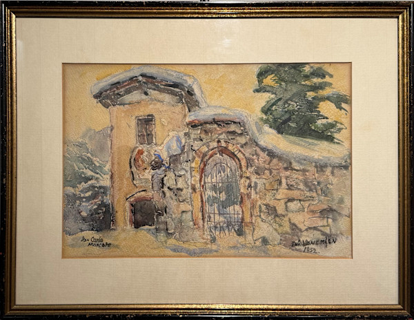 San Carlo, Morcote by Edoardo (Edy) Voneschen (1892-1982), Image 1.
