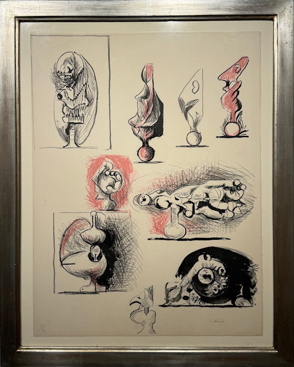 Foglio di studio, forme organiche e macchine by Graham Sutherland (1903-1980), Image 1.