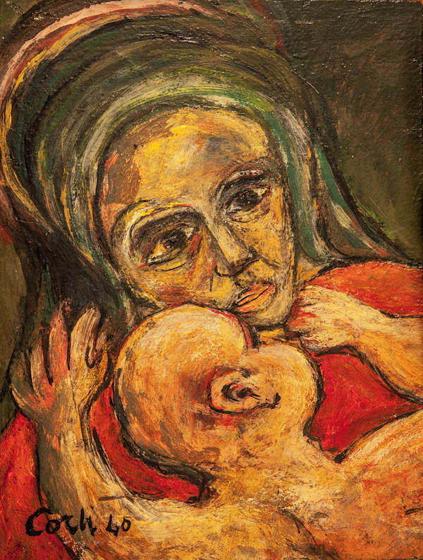 Madre e figlio by Jean Corty (1907-1946)