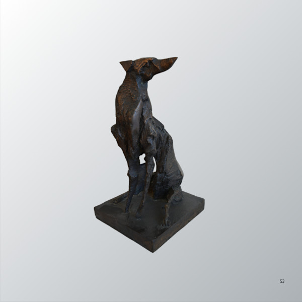Cane che aspetta la luna by Nag Arnoldi (1928-2017), Image 1.