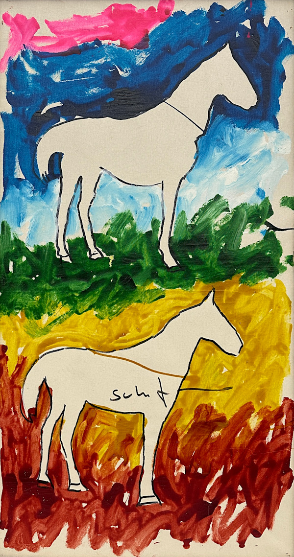 Cavalli by Mario Schifano (1934-1998), Image 1.