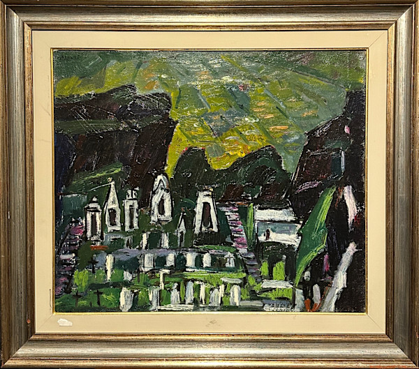 Il cimitero by Italo Valenti (1912-1995), Image 1.