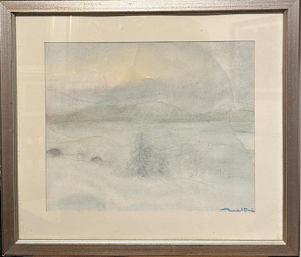 Poesie d'inverno (laghetto di montagna) by Giovanni Molteni (1898-1990), Image 1.
