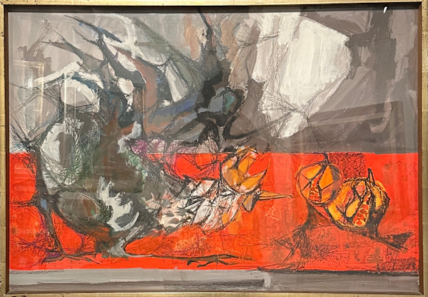 Il gallo con i melograni by Nag Arnoldi (1928-2017), Image 1.