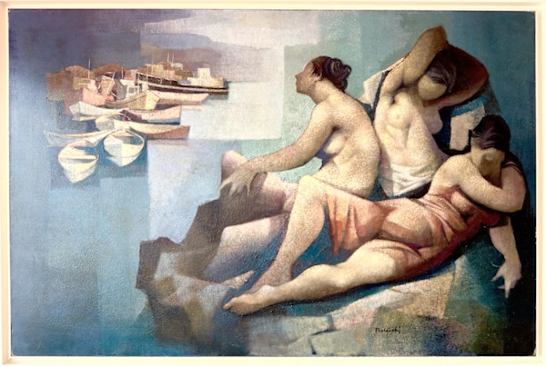 Paesaggio con bagnanti by Paolo Frosecchi (1924-1991), Image 1.
