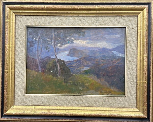 Paesaggio (Lago di Lugano) by Gioacchino Galbusera (1870-1944), Image 1.