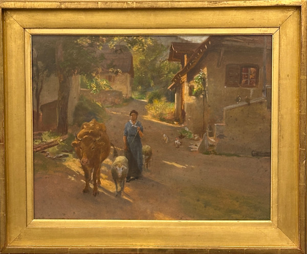 La fattoria by Luigi Chialiva (1841-1914), Image 1.