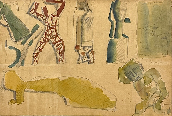 Figure by Mario Sironi (1885-1961), Image 1.