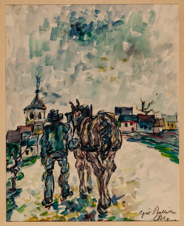 Dopo il lavoro campagnola by Jean Corty (1907-1946)