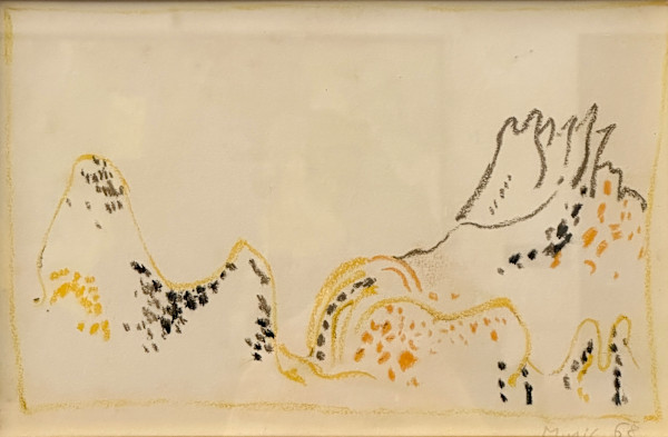 Paesaggio senese by Anton Zoran Mušič (1909-2005)