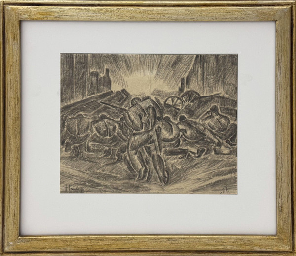 Amburgo. La barricata by Roberto Marcello Iras Baldessari (1894-1965), Image 1.