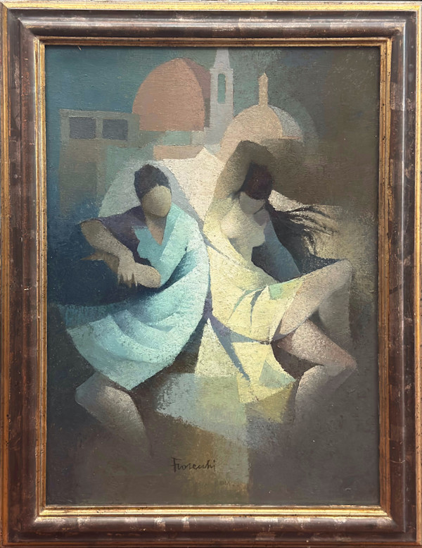 Due ragazze by Paolo Frosecchi (1924-1991), Image 1.
