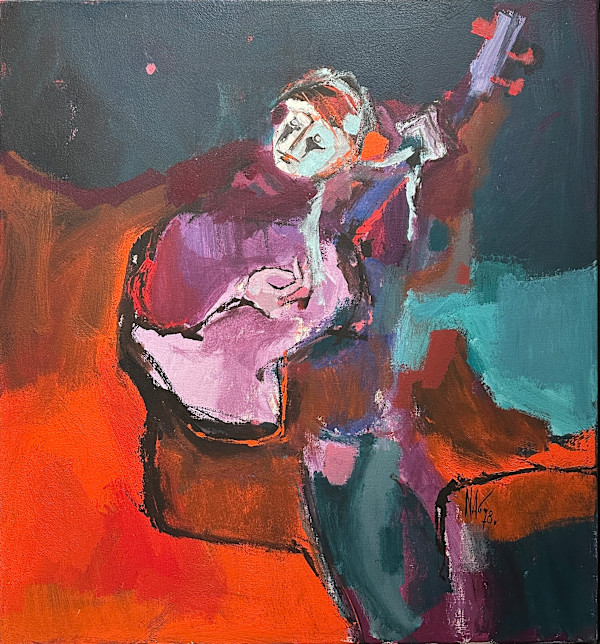 A Dimitri (Arlecchino con chitarra) by Nag Arnoldi (1928-2017), Image 1.
