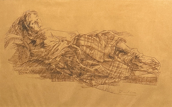 Saskia sul divano by Felice Filippini (1917-1988), Image 1.
