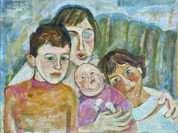 Mother with 3 Children by alice brickner