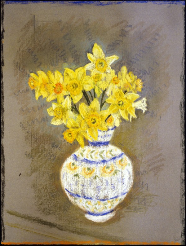 Daffodils in Greek Vase by alice brickner