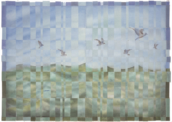Gulls over Ocean I and II by alice brickner