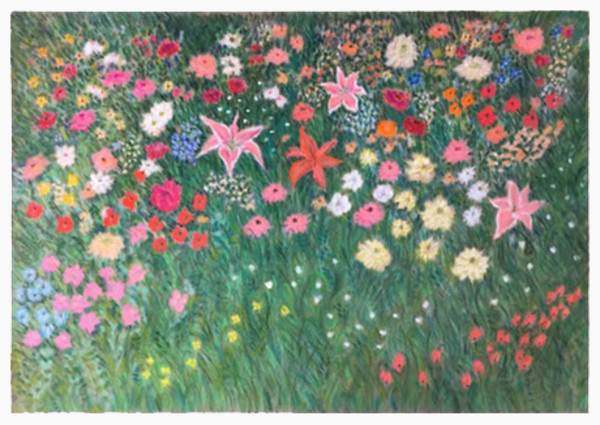 Flower Field with Lillies by alice brickner