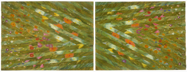 Flower Strips I and II horizontal by alice brickner