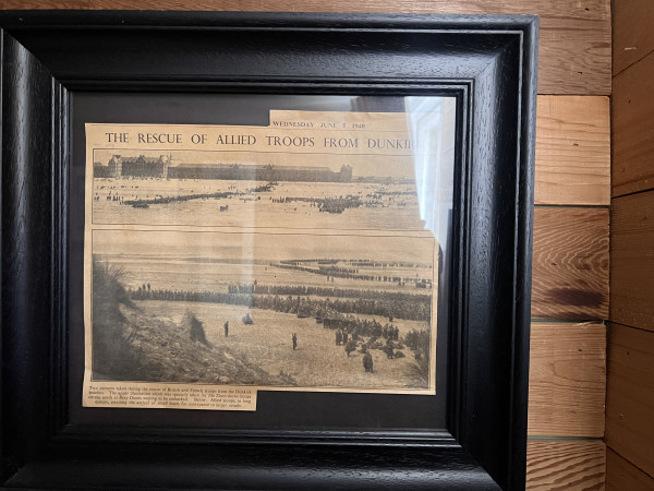 Rescue of Allied Troops Newspaper cutting