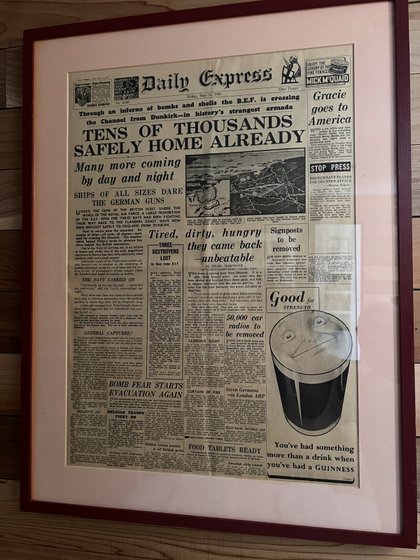 Daily Express Dunkirk 'Safely Home Already'