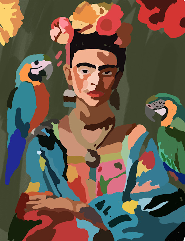 Women_Portrait_With_Bird by Emily Rose Govier Honderich, Image 1.