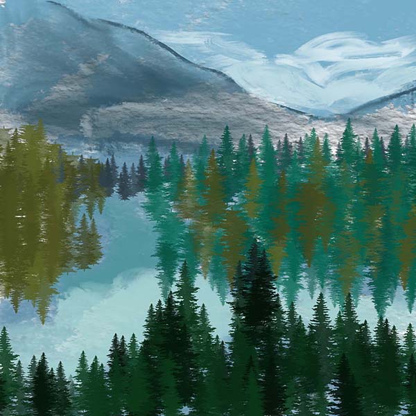 Mountain Reflection by Emily Rose Govier Honderich