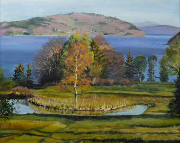 Fall View of Mainland from Islesboro by Joan M.Losee