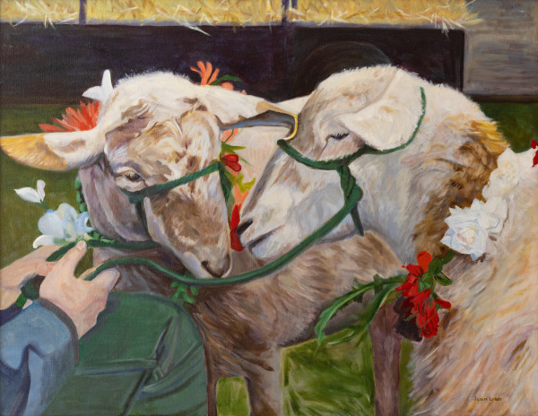 Sheep at Aldemere Farm by Joan M.Losee
