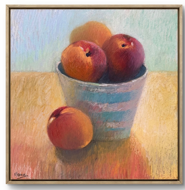 Cornishware with Peaches by Elle France, Image 1.
