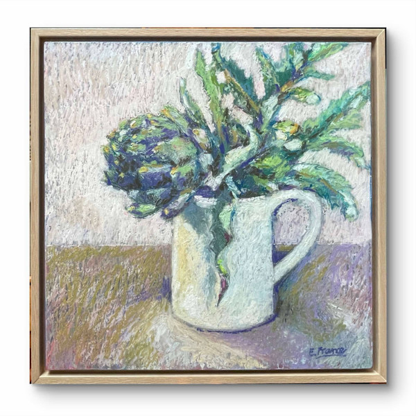 Artichoke in White Jug by Elle France
