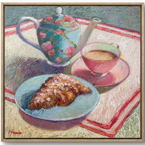 Tea with Almond Croissant by Elle France, Image 3.