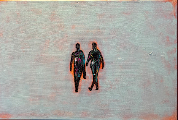 The Exchange - acrylic on canvas – 16 x 24 by S. Gordon Harwood, Image 3.