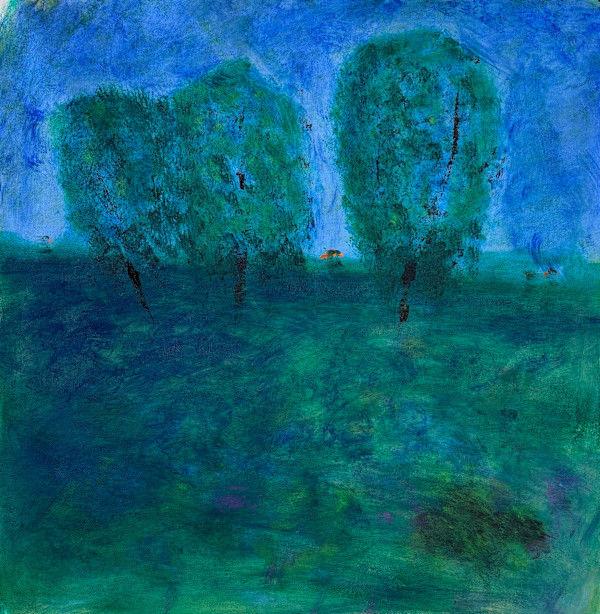 Road to Périgueux 02 -acrylic on canvas 20x20 by S. Gordon Harwood