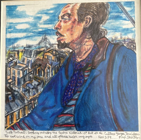 Self Portrait In Paris by Christiane Shertz