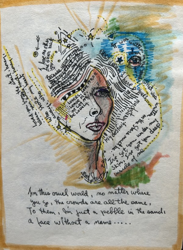 Personal Book With Drawings and Poems by Christiane Shertz representing Max Shertz