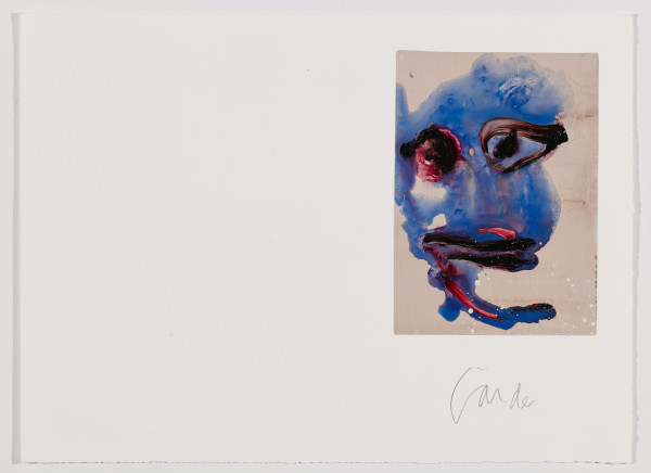 Right Panel Stander/Face Diptych by Harold Garde (1923-2022)