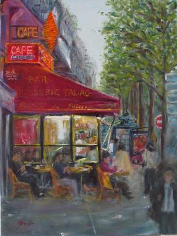 Side Café, Paris  by Jeannina Blanco