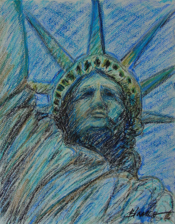 Liberty in Blue  by Jeannina Blanco