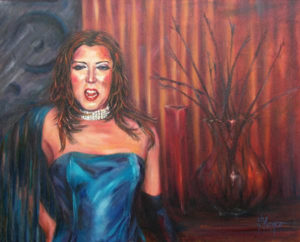 Singing Actor in Drag by Jeannina Blanco