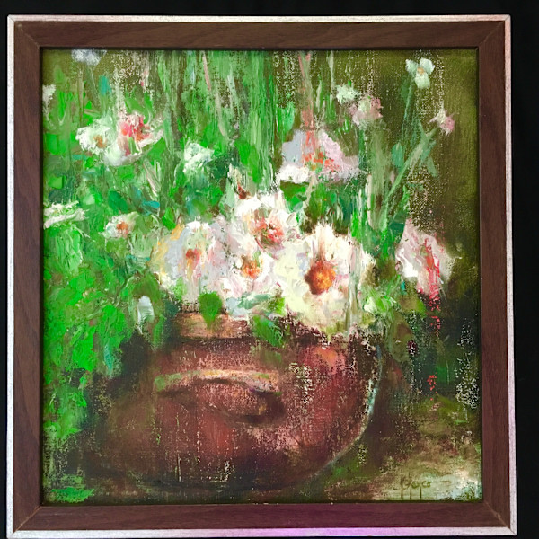 Lluvia de flores (framed) by Jeannina Blanco